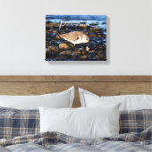 Motivatie "Perseverance maakt ..." Sandering Canvas Afdruk (Insitu (Slaapkamer))