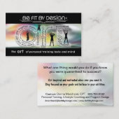 Motivatie personal training Kaart Visitekaartje (Voorkant / Achterkant)