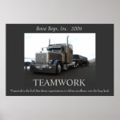 Motivatie Peterbilt Poster (Voorkant)