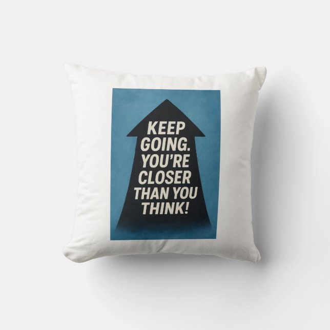 Motivatie pijl kussen (Voorkant)