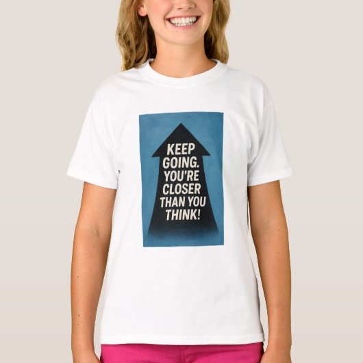 Motivatie pijl t-shirt (Voorkant)