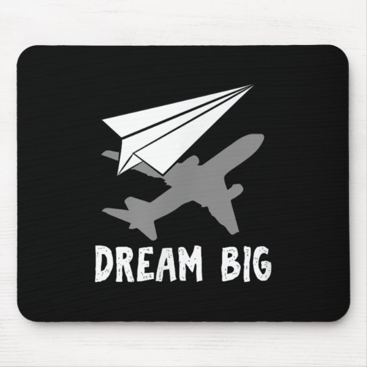 Motivatie Pilot Aerospace Engineer Dream Paper Muismat (Voorkant)