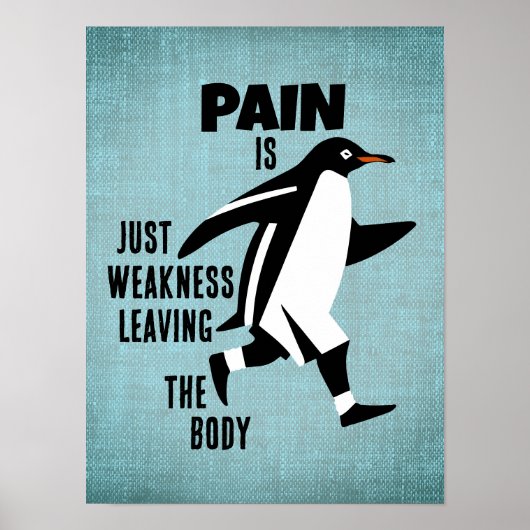 Motivatie pinguïn poster (Voorkant)