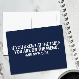 Motivatie politiek citaat van Ann Richards Briefkaart