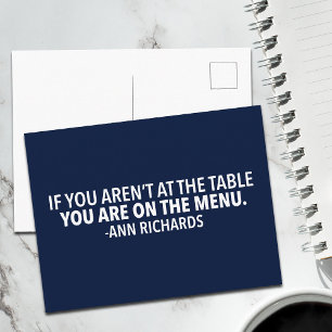 Motivatie politiek citaat van Ann Richards Briefkaart