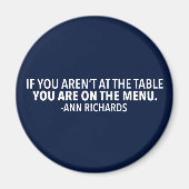 Motivatie politiek citaat van Ann Richards Magneet (Voorkant)