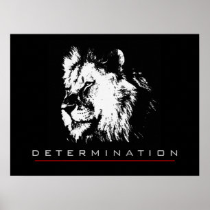 Motivatie Pop Art Lion Poster Print
