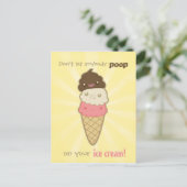 Motivatie pop op Ice Cream Briefkaart (Staand voorkant)