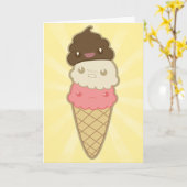 Motivatie pop op Ice Cream Kaart (Gele Bloem)