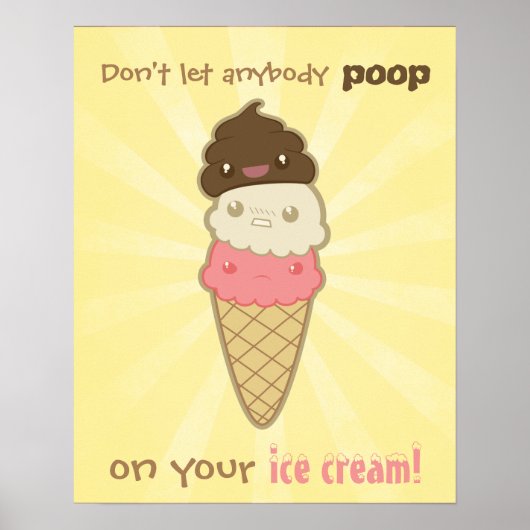 Motivatie pop op Ice Cream Poster (Voorkant)