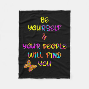 Motivatie positief BE Graphic Design Inspiratio Fleece Deken
