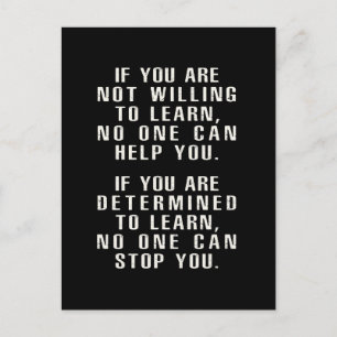 Motivatie, positief citaat, positief Gezegde Briefkaart