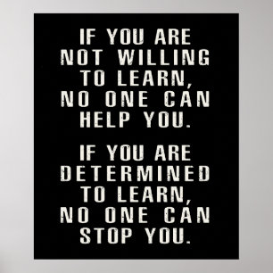 Motivatie, positief citaat, positief Gezegde Poster