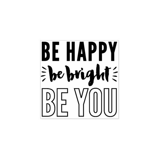 MOTIVATIE POSITIEF handgeschreven citaat Rubberstempel (Afrduk)