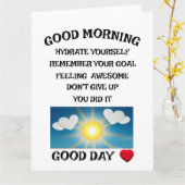 Motivatie positief kaart (Gele Bloem)