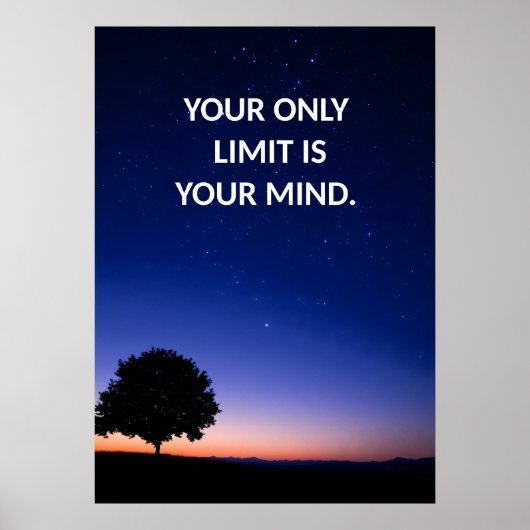 Motivatie positief nederig tekst Poster (Voorkant)