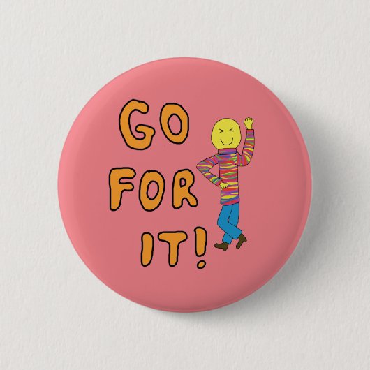 Motivatie positief ronde button 5,7 cm (Voorkant)