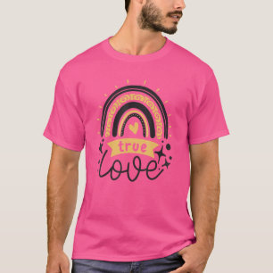 Motivatie positieve prijsbevestiging regenboog Mi T-shirt