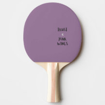 Motivatie Positieve Quote Paarse Pingpongpaddle