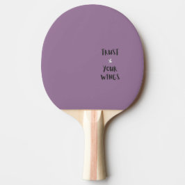 Motivatie Positieve Quote Paarse Pingpongpaddle Tafeltennisbatje