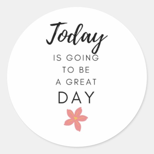 Motivatie positieve quote Sticker (Voorkant)