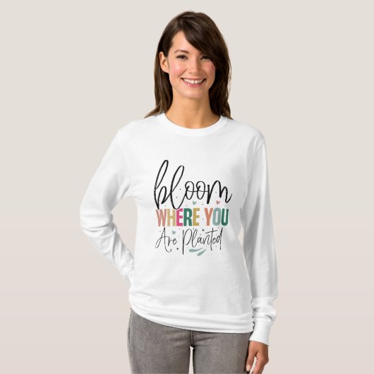 Motivatie positieve quote t-shirt (Voorkant volledig)