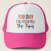 Motivatie positieve quote trucker pet (Voorkant)