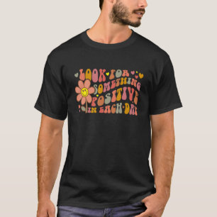 Motivatie positieve retro-prijsbevestiging t-shirt