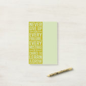 Motivatie post-it notities nooit opgeven post-it® notes (Op bureau)