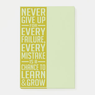 Motivatie post-it notities nooit opgeven post-it® notes