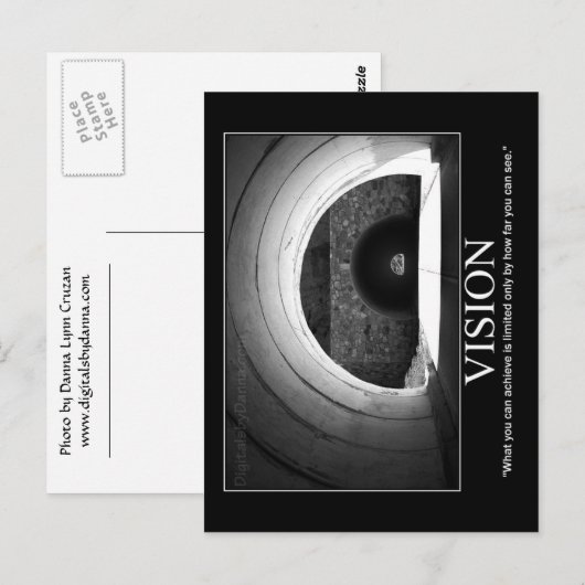 Motivatie Post Kaart - VISION (Voorkant / Achterkant)