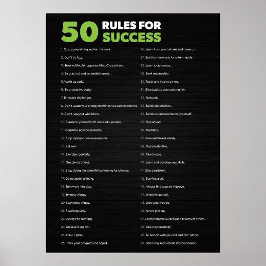 Motivatie Poster (Voorkant)