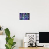 Motivatie Poster afdrukwaarde (Matte) (Thuiskantoor)