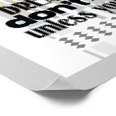 motivatie poster citaat met retro design art (Hoek)