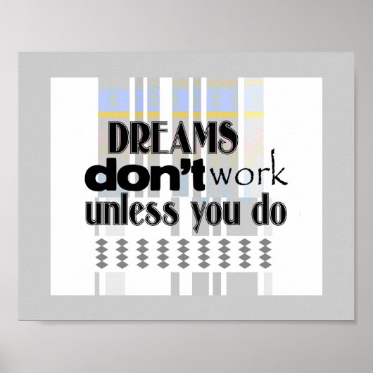 motivatie poster citaat met retro design art (Voorkant)