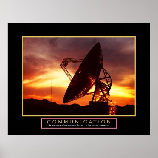 Motivatie Poster "Communicatie" 22x28 (Voorkant)