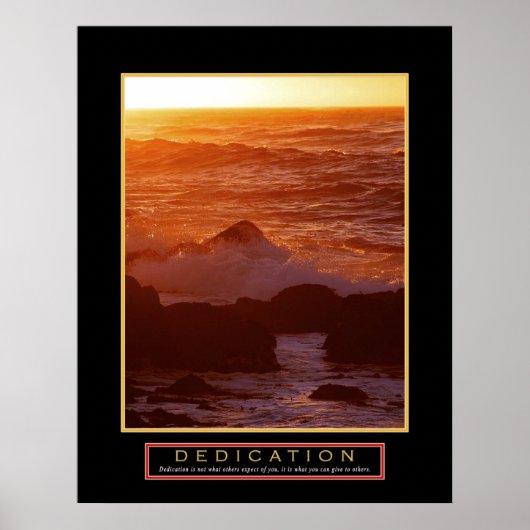 Motivatie Poster - "dication" - 22 x 28 inch (Voorkant)