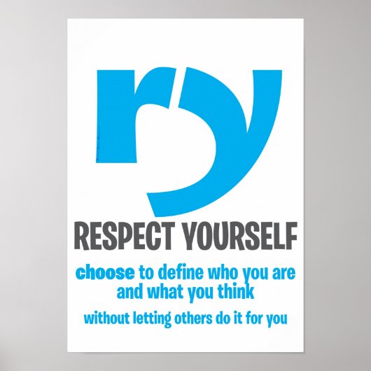 Motivatie Poster - Eerbiediging van uzelf [Uitgebr (Voorkant)