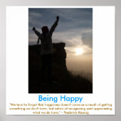Motivatie poster HAPPY (Voorkant)