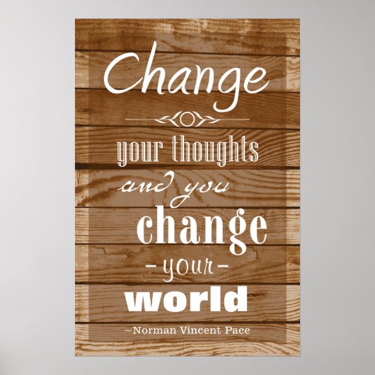 Motivatie Poster  hout (Voorkant)