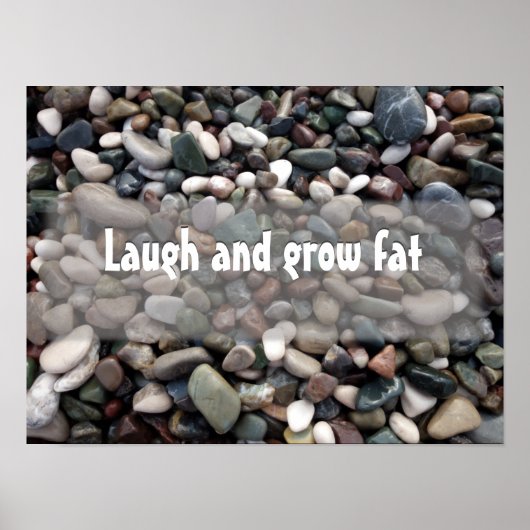 Motivatie poster lachen en vet verbouwen (Voorkant)