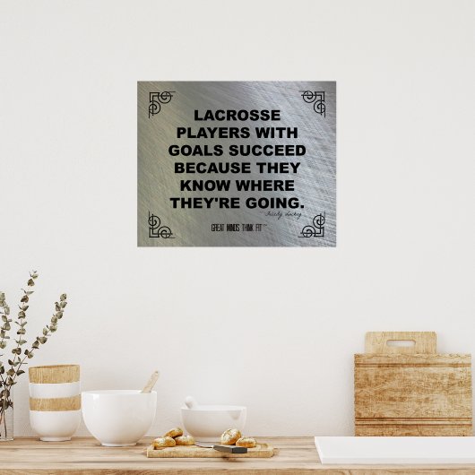 Motivatie Poster Lacrosse 008 (Keuken)