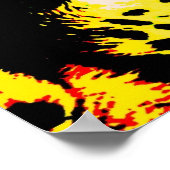 Motivatie Poster leopard Eye Yellow Color (Hoek)