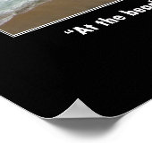 Motivatie Poster - Levensduur bij strand (Hoek)