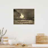 Motivatie Poster met Ballerina (Keuken)