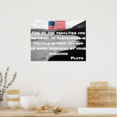 Motivatie Poster met Citaat door Plato (Keuken)