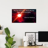 Motivatie Poster met citaat van de Romeinse keizer (Thuiskantoor)