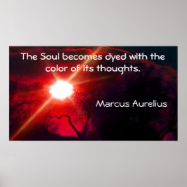 Motivatie Poster met citaat van de Romeinse keizer