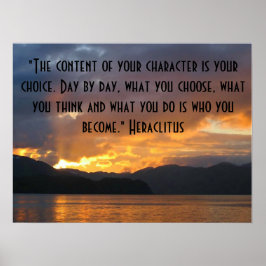 Motivatie Poster met citaat van Heraclitus