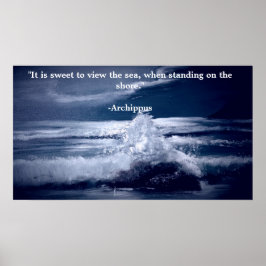 Motivatie Poster met Seascape
